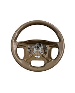 Lederen beige stuurwiel, Beige leather steering wheel, Volvo V70 2004-2007, S60, XC70, 8643453, Gebruikt, Used