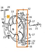 Steun links electrische fan koelventilator 740 760 780 