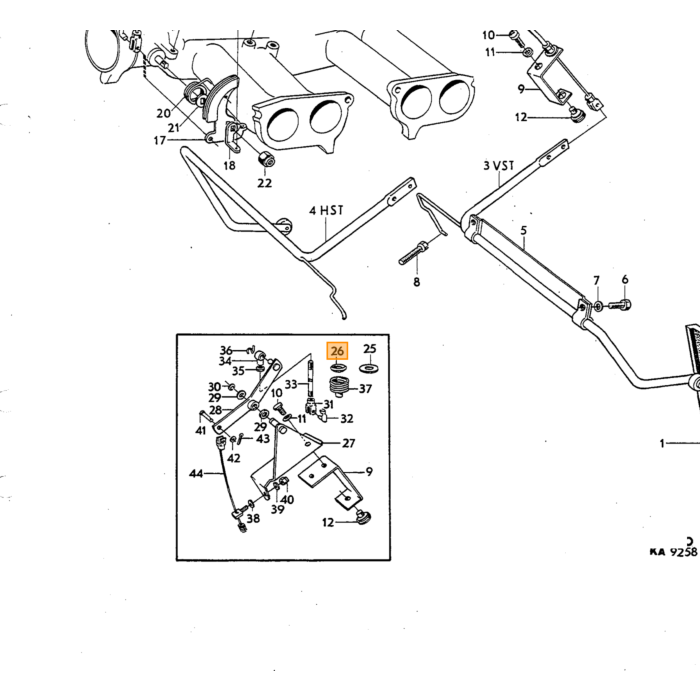 Volvo Air Jack (air jack) jusqu'à 3 tonnes Volvo piece no 041410