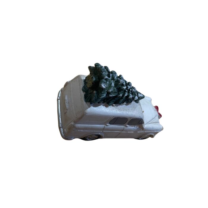 Volvo Amazon combi 220 - Modèle de Noël - figurine - blanc - avec éclairage LED et sapin de Noël Volvo piece no 1064666W
