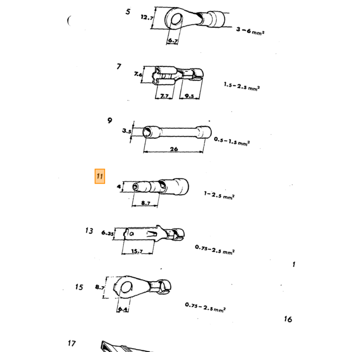 Volvo Outils : Jeu de clés polygonales ouvertes 8 - 9 / 10 -11 / 12 -14 / 17-19 Volvo piece no 11220