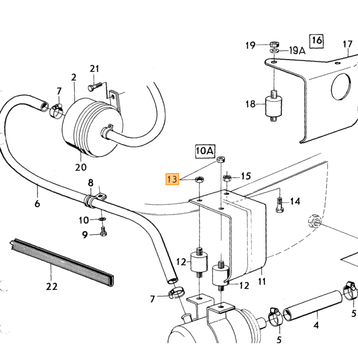 Volvo Outils : Jeu de clés polygonales ouvertes 8 - 9 / 10 -11 / 12 -14 / 17-19 Volvo piece no 11220