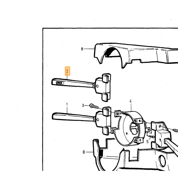 Volvo Commutateur antivol 140+164+240+260 -1989 NML Volvo piece no 1212421
