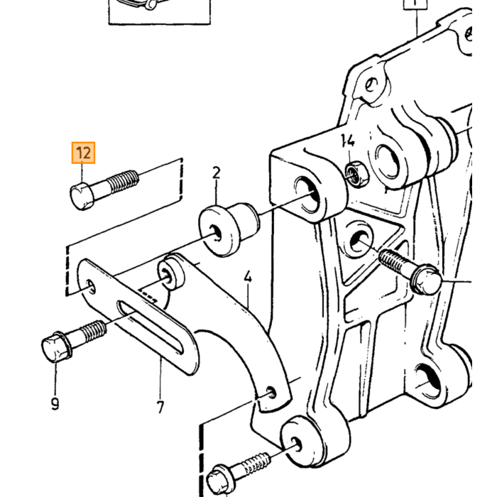 Volvo Support climatisation 740 760 240 n'est plus disponible Volvo piece no 1219109