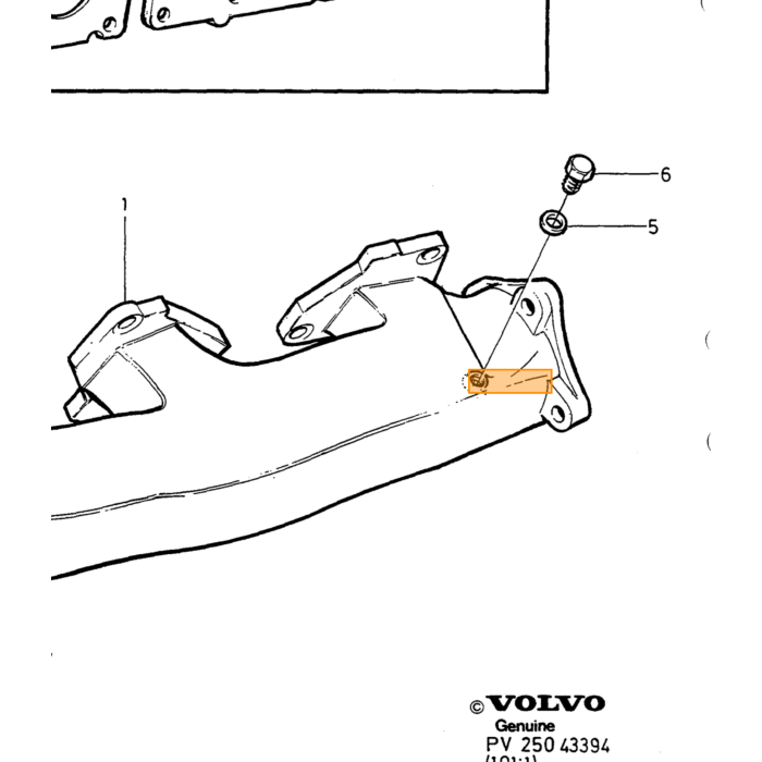 Pièce Volvo - Joint Volvo numéro de pièce 1257945