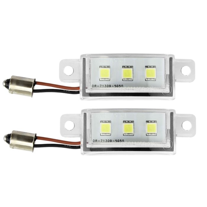 Éclairage de plaque d'immatriculation LED Volvo 5000K 1 paire 19 740 760 940 960 numéro de pièce Volvo 1321984_B