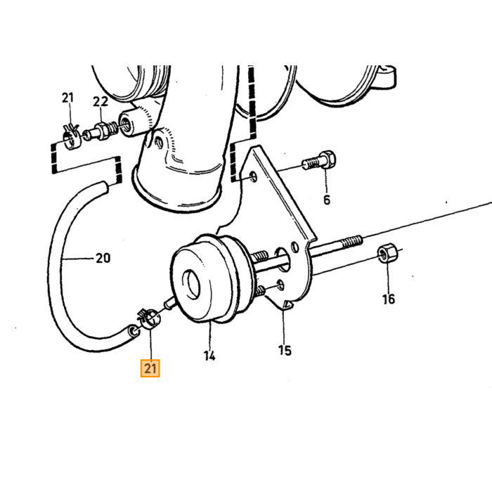 Pièce Volvo klem numéro de pièce Volvo 1328192