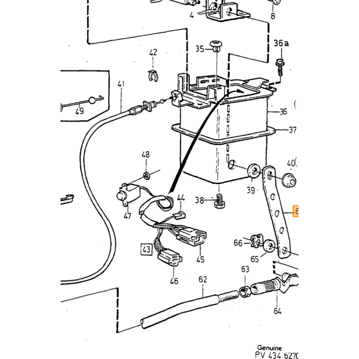 Pièce Volvo Support Volvo numéro de pièce 1336182