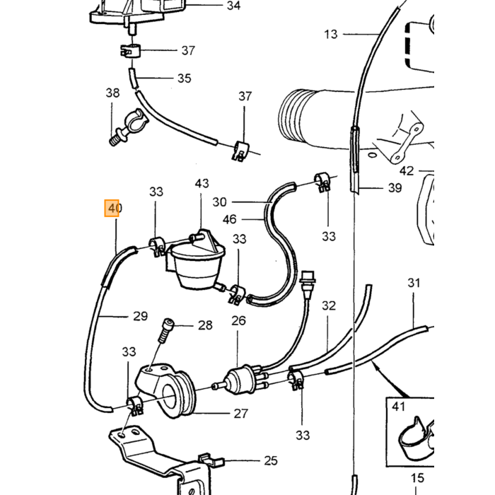 Capteur de position de papillon des gaz Volvo, pièce Volvo n° 1336385