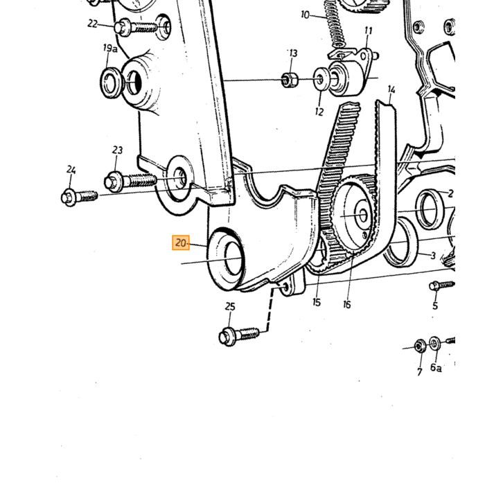 Volvo déchiré type Volvo 240 740 760 780 940 960 : type de moteur Volvo pièce nr 1336822 pour Volvo