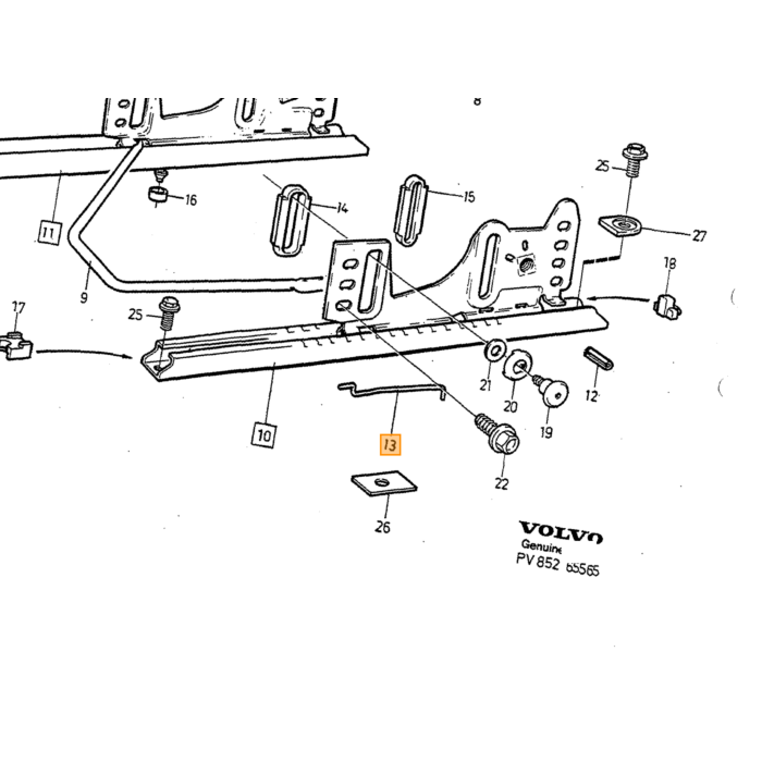 Pièce Volvo borg Veer numéro de pièce Volvo 1338435