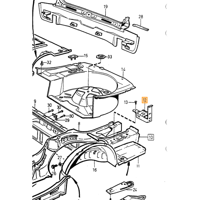 Support de siège en tôle Volvo côté gauche 740 760 940 960 s90 v90 -1998 pièce Volvo nr 1355205