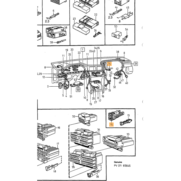 Maison de connecteur Volvo, pièce Volvo nr 1363009