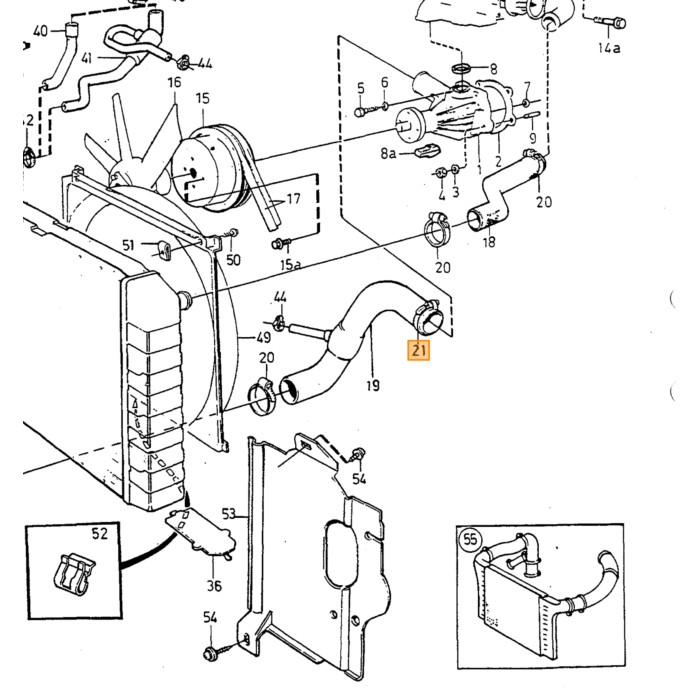 Volvo Pochette de joints de pompe à eau B200 B230 1985+ joint + caoutchoucs Volvo piece no 1378491S