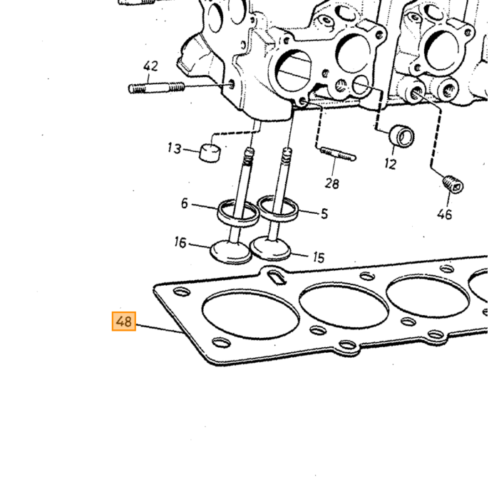 Volvo Joint culasse B19+B21+B200 a/e/f aussi turbo 21ET 340-360 240 740 940 Volvo piece no 1378645