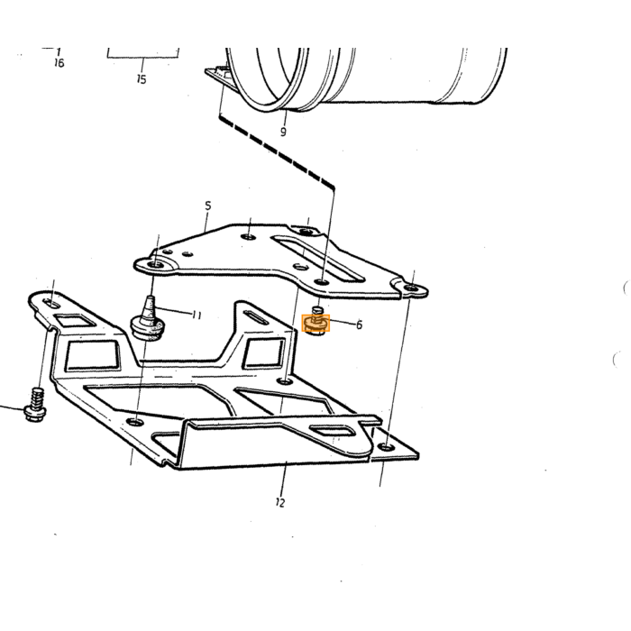 Support de filtre à essence Volvo 740 760 780 940 -1995, pièce Volvo numéro 1389461