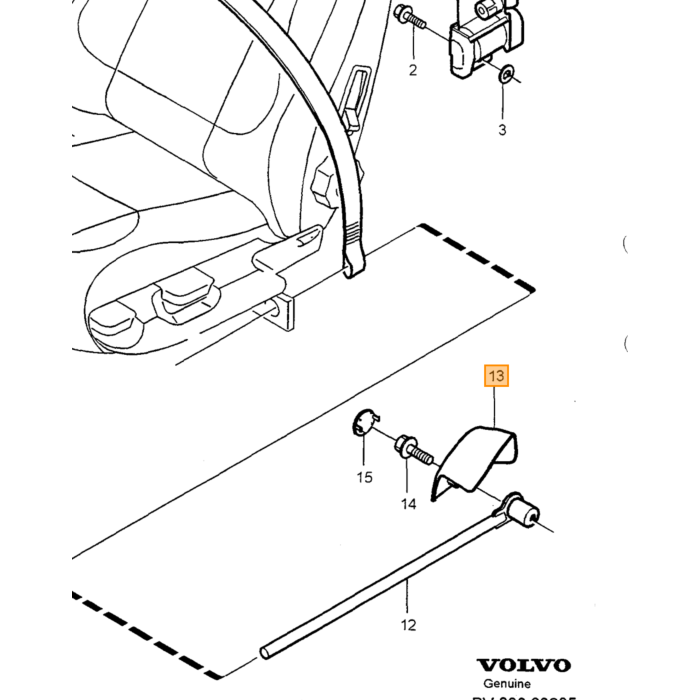 Volvo WASHER Volvo piece no 1390651