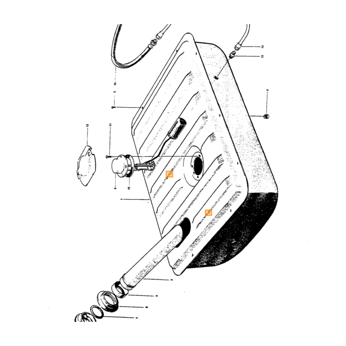 Volvo Anneau en caoutchouc bouchon de remplissage de carburant + bouchon de remplissage d'huile 662463 B4B B16 B18 B20 b21 B23 B230 B19 B200 Volvo piece no 16335