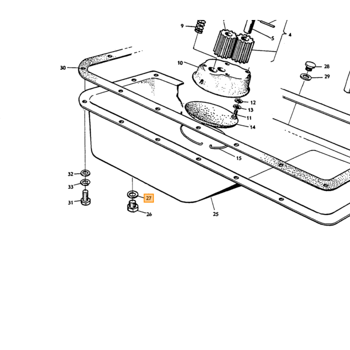 Volvo Joint Bouchon Vidange Volvo 960 - 940 - 780 - 760 - 740 - 260 - 240 - 140 - 164 - Amazon - PV - P1800 Volvo piece no 188185