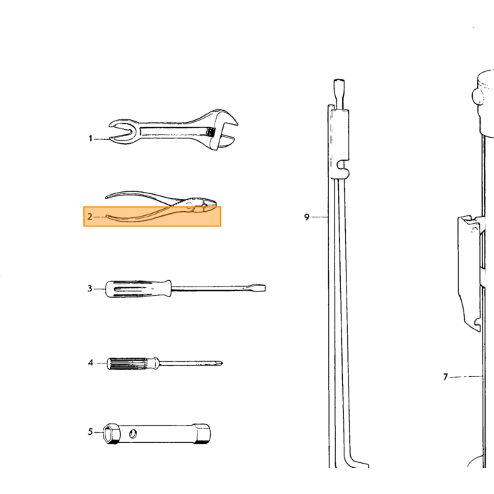 Volvo Cross Recessed Screw Volvo piece no 190896