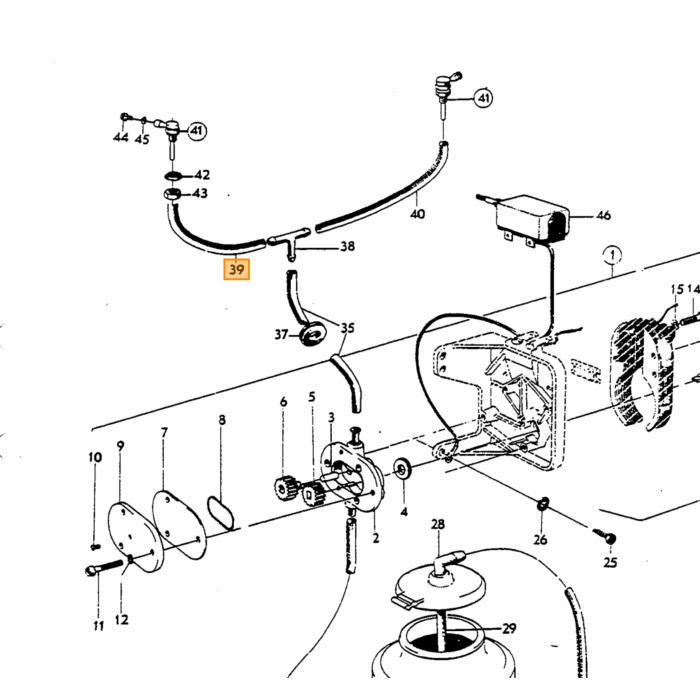 Volvo Durite lave glace / transparente / diamètre 3 mm / vendu au mètre Volvo piece no 192580