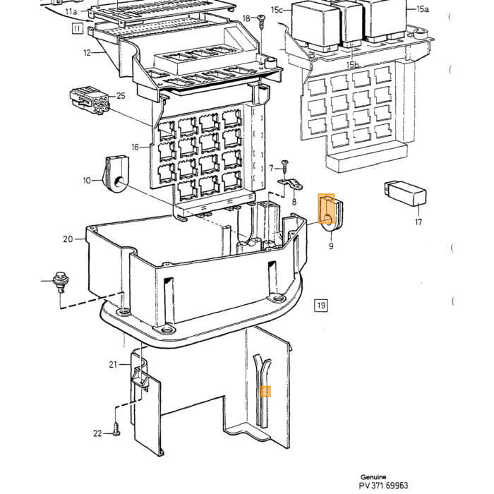 Volvo Spots inox poli section 15cm Lampe H3 12V/55 Watt Volvo piece no 2313
