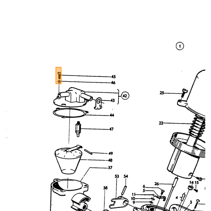 Volvo Aiguille de gicleur SU HS6 type KF B18B carbu 237259+237260 Volvo piece no 237255