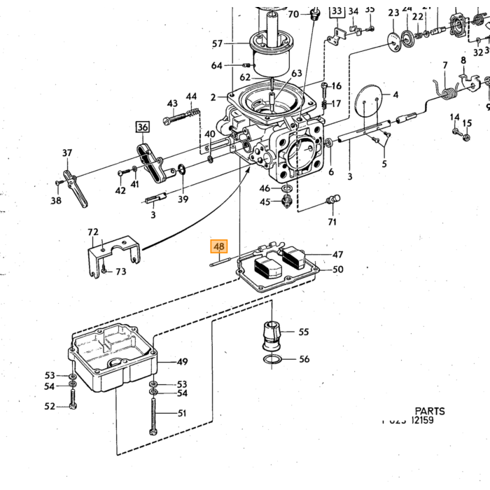 Volvo Carburateur arbre à flotteur Stromberg Volvo piece no 237293