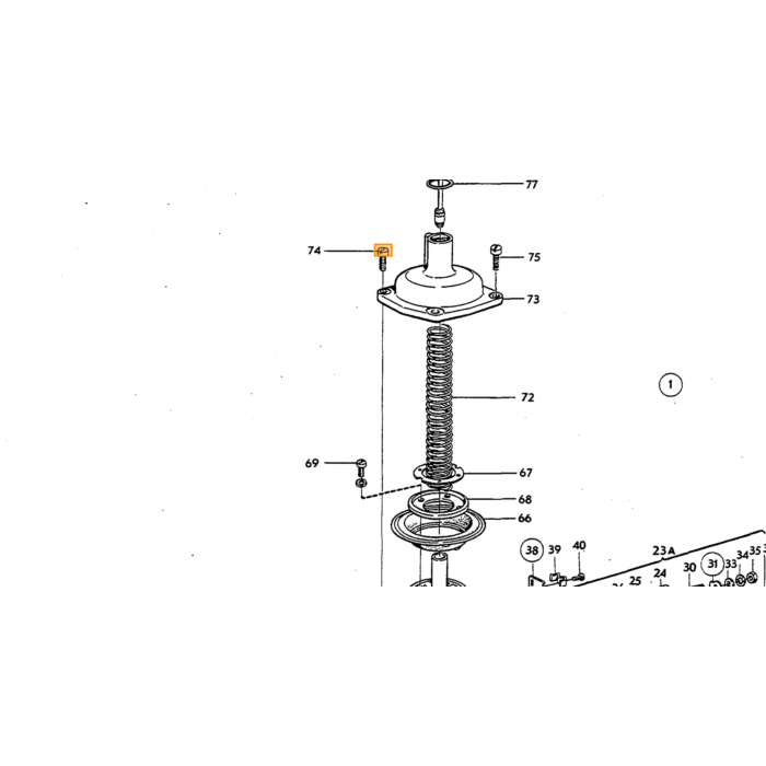 Volvo Arbre de papillon Stromberg 175 carburateur B20B kit arrière 237438 Volvo piece no 237360