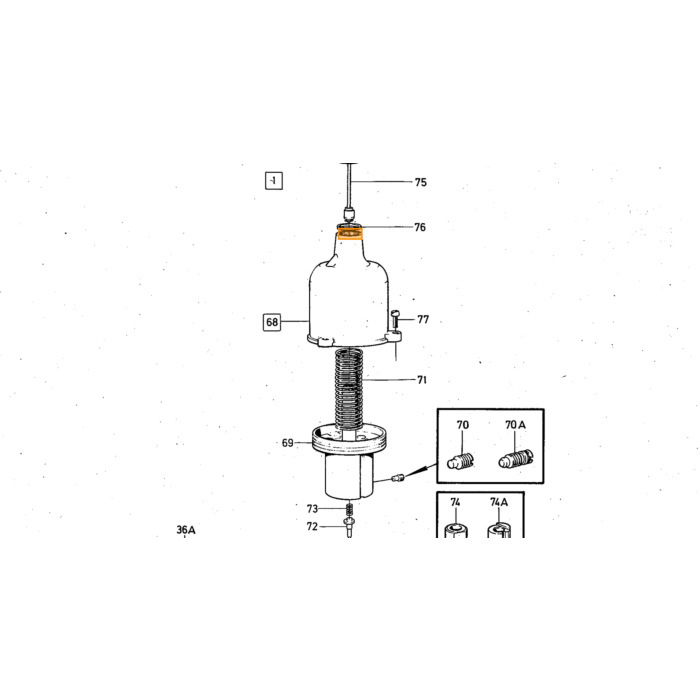Volvo Float Spindle Volvo piece no 237497