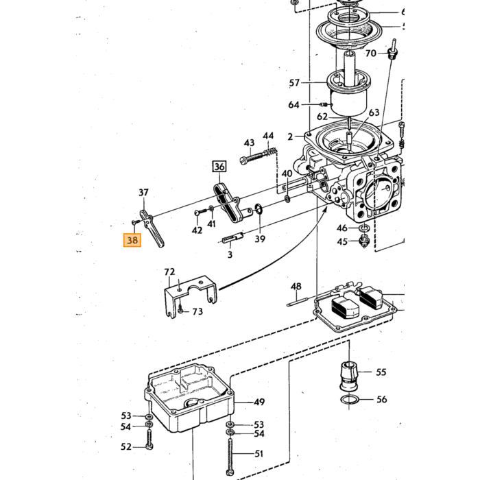 Volvo Vis stromberg pour Volvo Volvo piece no 237574