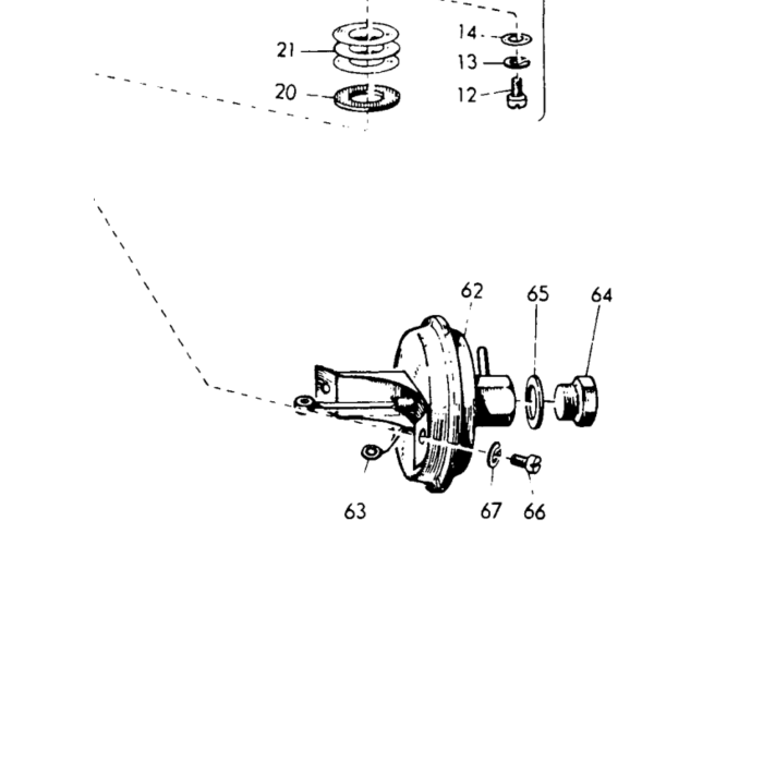 Volvo Rotor B16+B18 ancien type jusqu'en 1965 (0300900012) interne 14 mm également pour allumage 123 Volvo piece no 238258