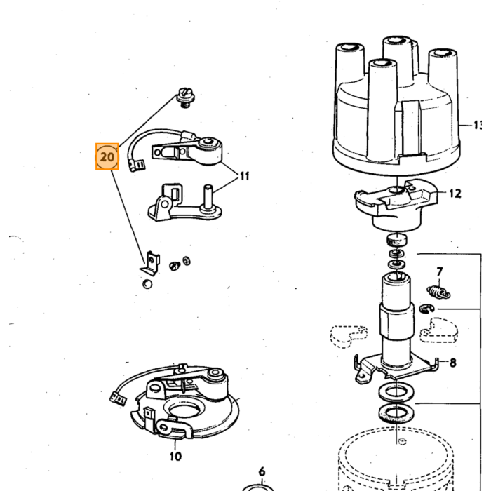Volvo Régulateur de tension 12 volts courant continu type Bosch Volvo piece no 238640