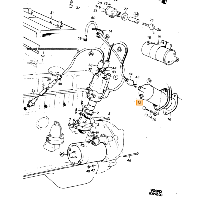 Volvo Rotor B16+B18 ancien type +B20E +B20F+B20B Volvo piece no 240305