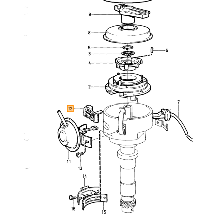 Volvo Rotor B16+B18 ancien type +B20E +B20F+B20B Volvo piece no 240305