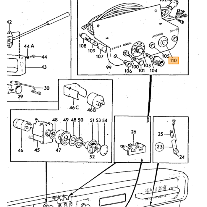 Volvo Push Button Volvo piece no 240533