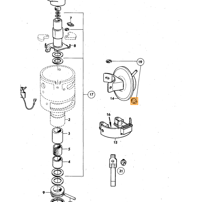 Volvo Condenseur B20+B30 carburateur moteur 0 030 100 256 Volvo piece no 241650