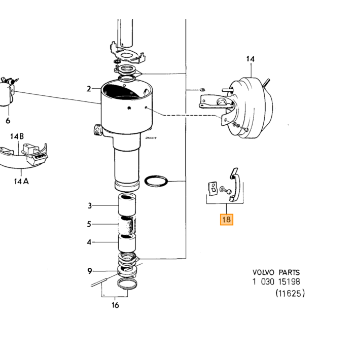 Ensemble de réparation de distributeur d'énergie Volvo BOSCH 238851, pièce Volvo n° 241659