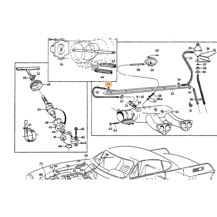 Volvo Capteur pression air injection B20E+B30E D tronic (0 280 100 015) 140+164+1800 ECHANGE (caution 100 euro) Volvo piece no 243183