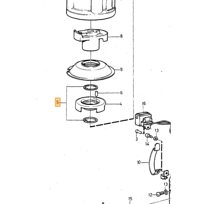 Volvo Chapeau de distributeur B20B+B20E+B20F+B19+B21+B23+B200K+B230A+B230E(0330920006) Volvo piece no 243797