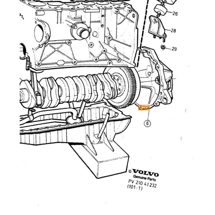 Volvo Pochette de joints culasse B200K 1985+ 89mm 240+340+360+740+940 240 340-360 Volvo piece no 270686