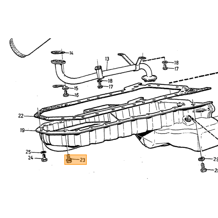 Volvo Jauge d'huile 960+S90+V90 6 cyl -1998(8528486) 960 S90 V90 Volvo piece no 271670
