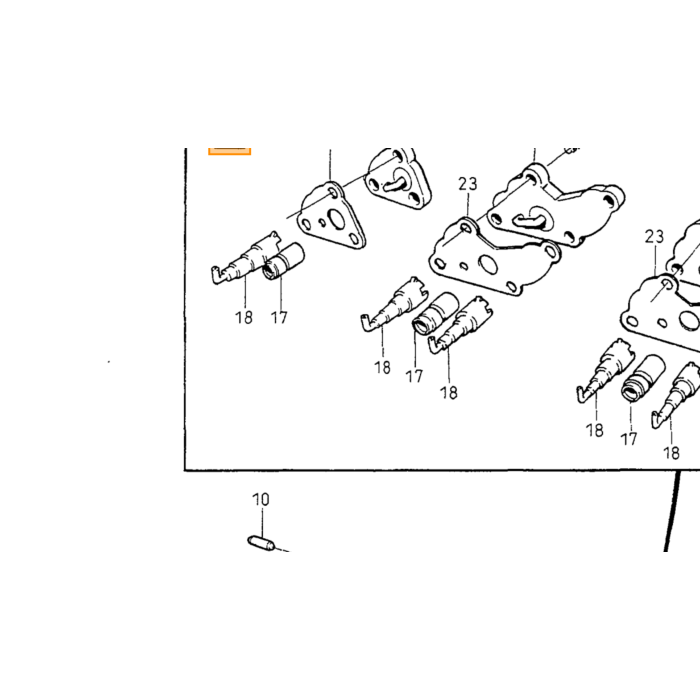 Volvo Pochette de joints Piston Gicleurs de refroidissement Volvo 850 - S70 - V70 - XC70 - S80 - S40 - V40 Volvo piece no 271815