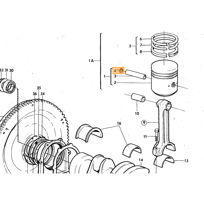 Volvo Piston Kit Volvo piece no 275196