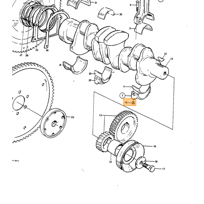 Volvo Jeu de segments de piston B18 .040  (pour 4 pistons) Volvo piece no 275285