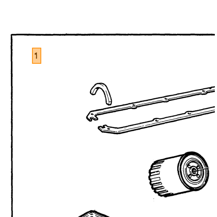 Volvo Pochette de joints culasse D24T 1983+ Volvo piece no 275744