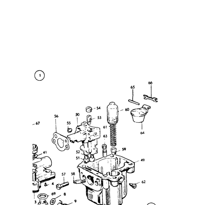 Volvo Kit de reconstruction carburateur Zenith 36VN pour B18A Volvo piece no 276286