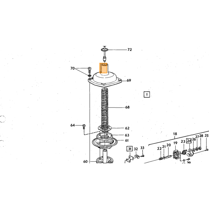 Volvo Kit de reconstruction carburateur Stromberg B20+B30 175CD CD2 CD2S CDI sans papillon/tube/diaphragme Volvo piece no 276295