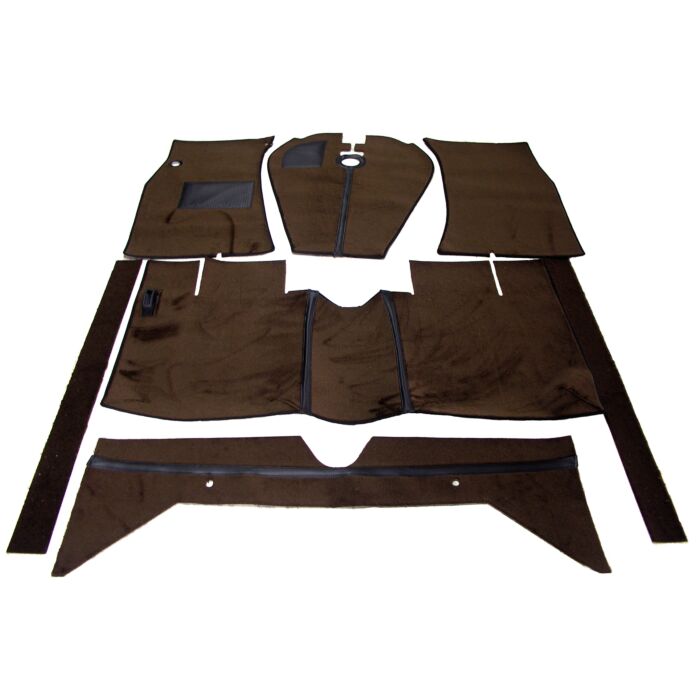 Volvo Ensemble de tapis marron Amazon coupe 7 pièces avec isolation Volvo piece no 277223