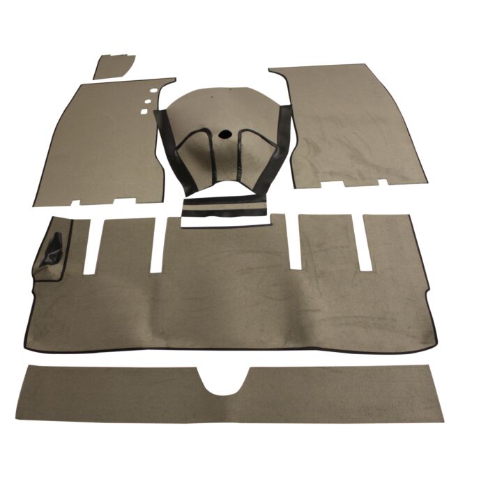 Volvo Jeu de tapis P1800 Jensen 1961-1962 gris/beige Volvo piece no 277300